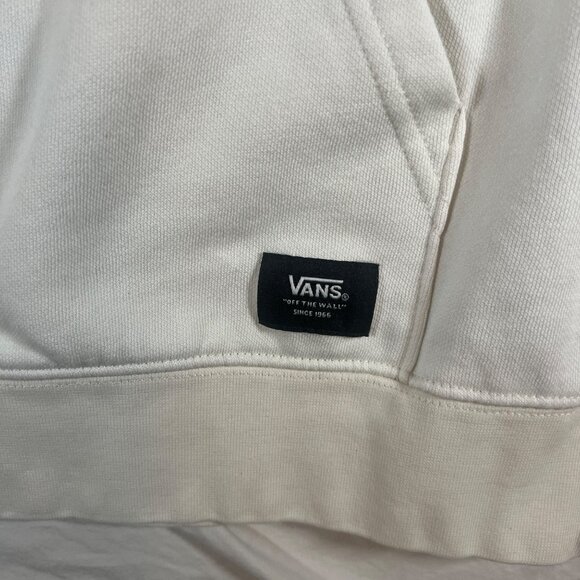 Vans For The Earth Embroidered Sunflower Hoodie Sweatshirt Off White SZ M - Picture 5 of 14